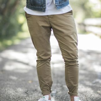 54Nt58 Men's Straight Fit Chino Pants — Cotton Twill